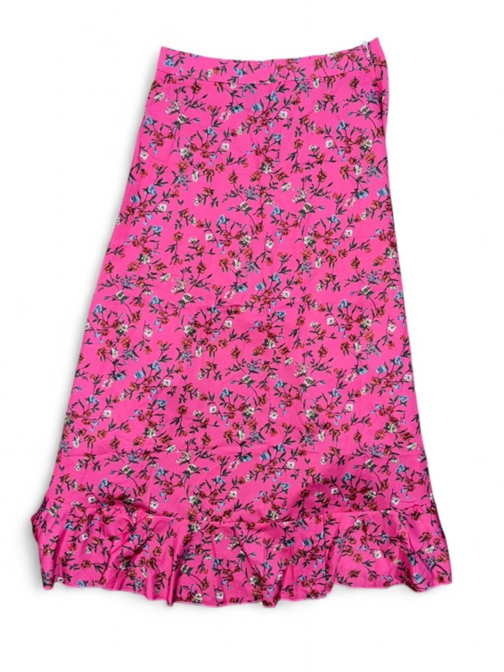 SHEIN Floral Pink High Low Skirt - Picture 2 of 2